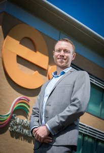David Copple outside the Evolve centre
