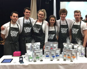 Left to right: Mike Gent, Harry Marshall, Luci Cowie, Rosie Sparks, Hallam Collings and  Tom Webb 