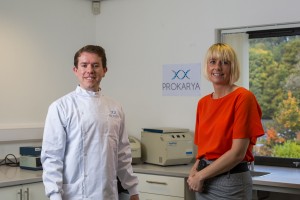 Gregg Iceton, md of Prokarya and senior space adviser Donna Surtees 