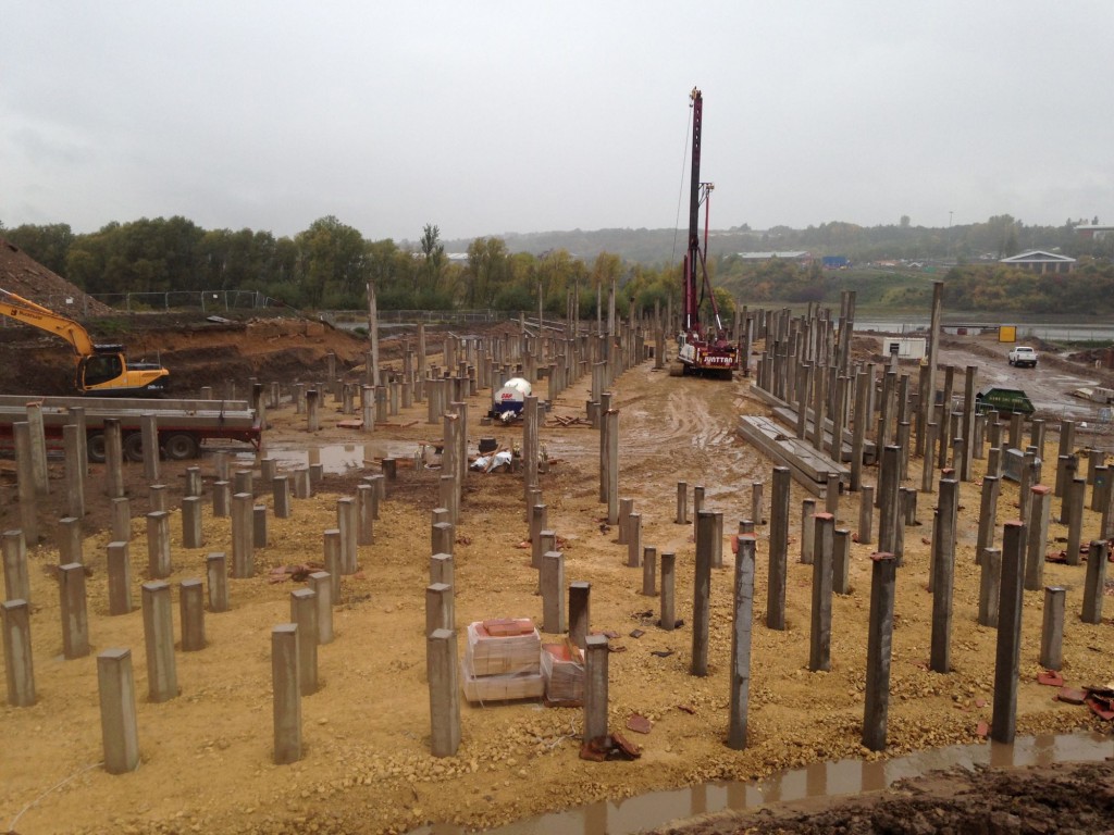 piling work taking place at the former Groves Cranes site in Pallion
