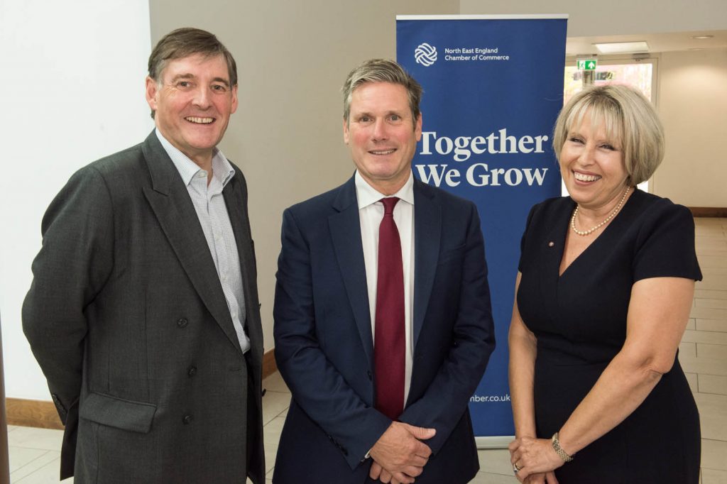 James Ramsbotham, Sir Keir Starmer and NEECC President Lesley Moody.