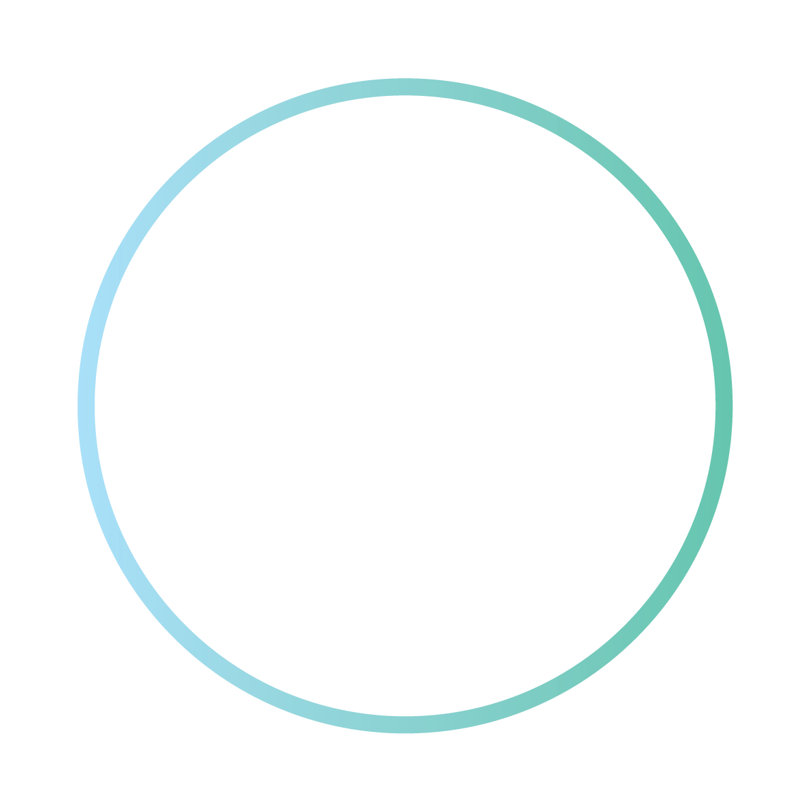 Blue Green Circle